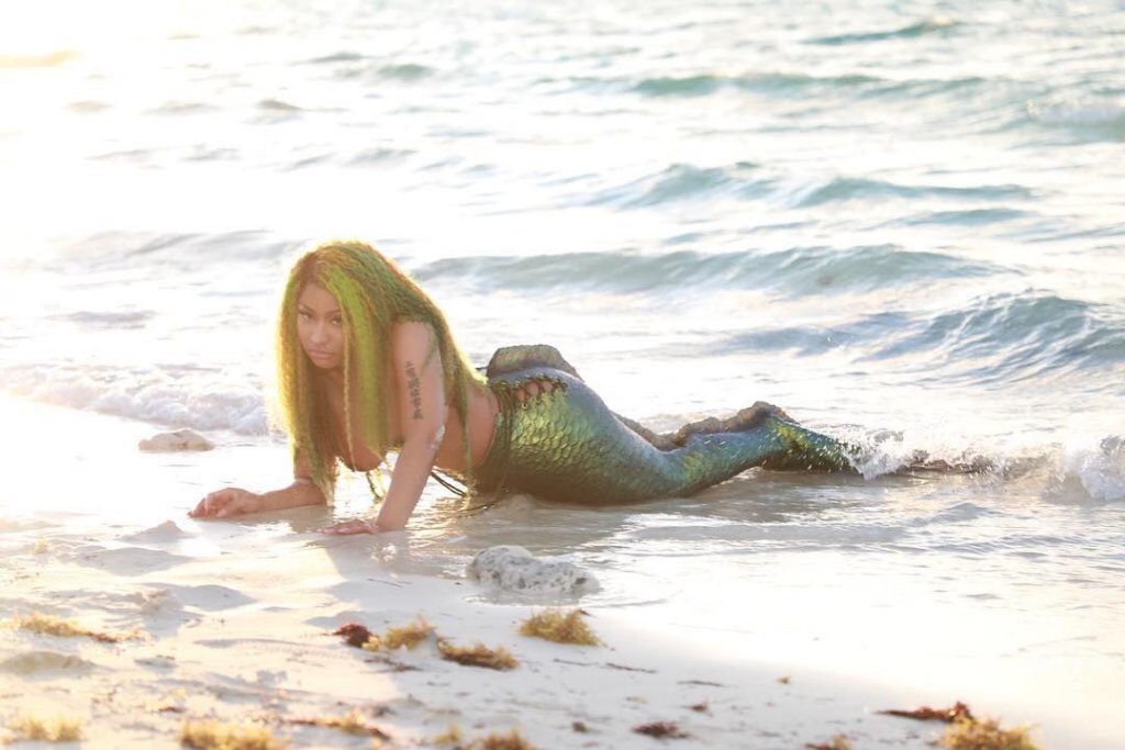Nicki Minaj Nude Topless Mermaid Celebrity Leaks Scandals Leaked Sextapes